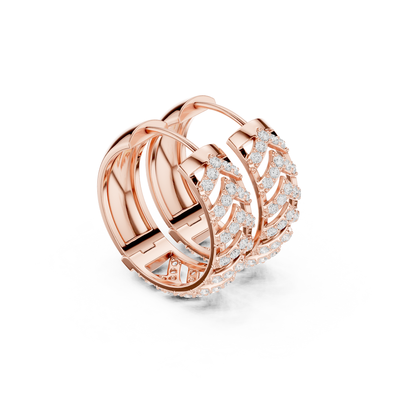Earring 9#10117E@7 - Rose Gold - Image