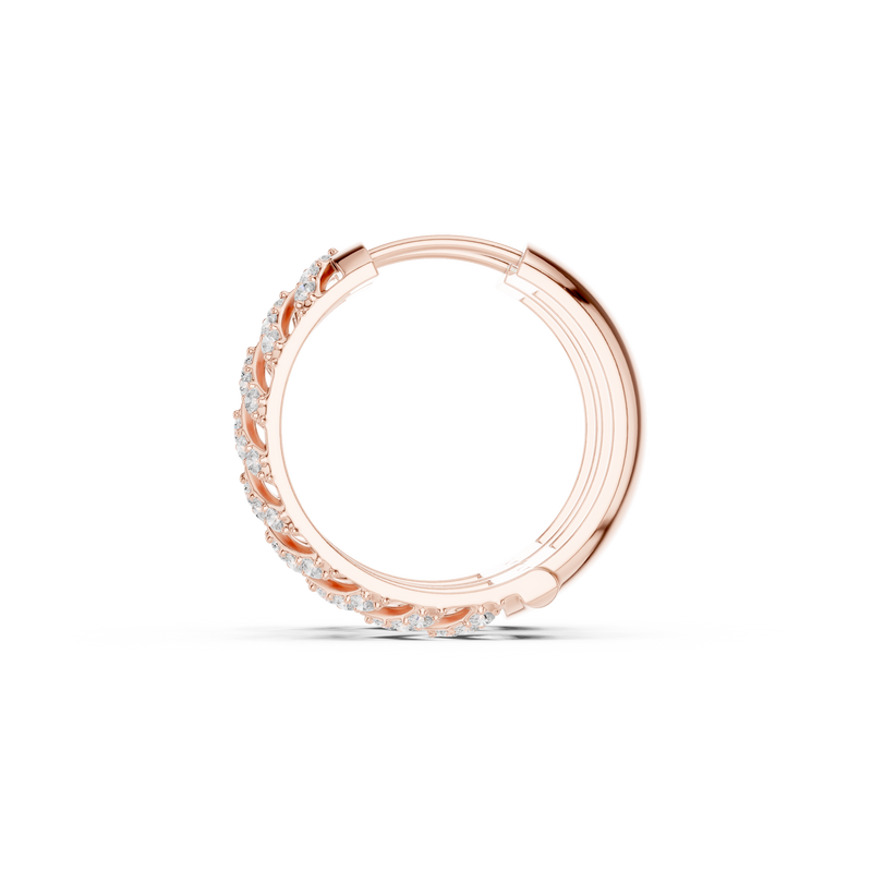 Earring 9#10117E@7 - Rose Gold - Image
