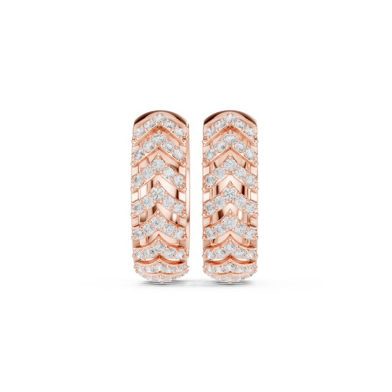 Earring 9#10117E@7 - Rose Gold - Image