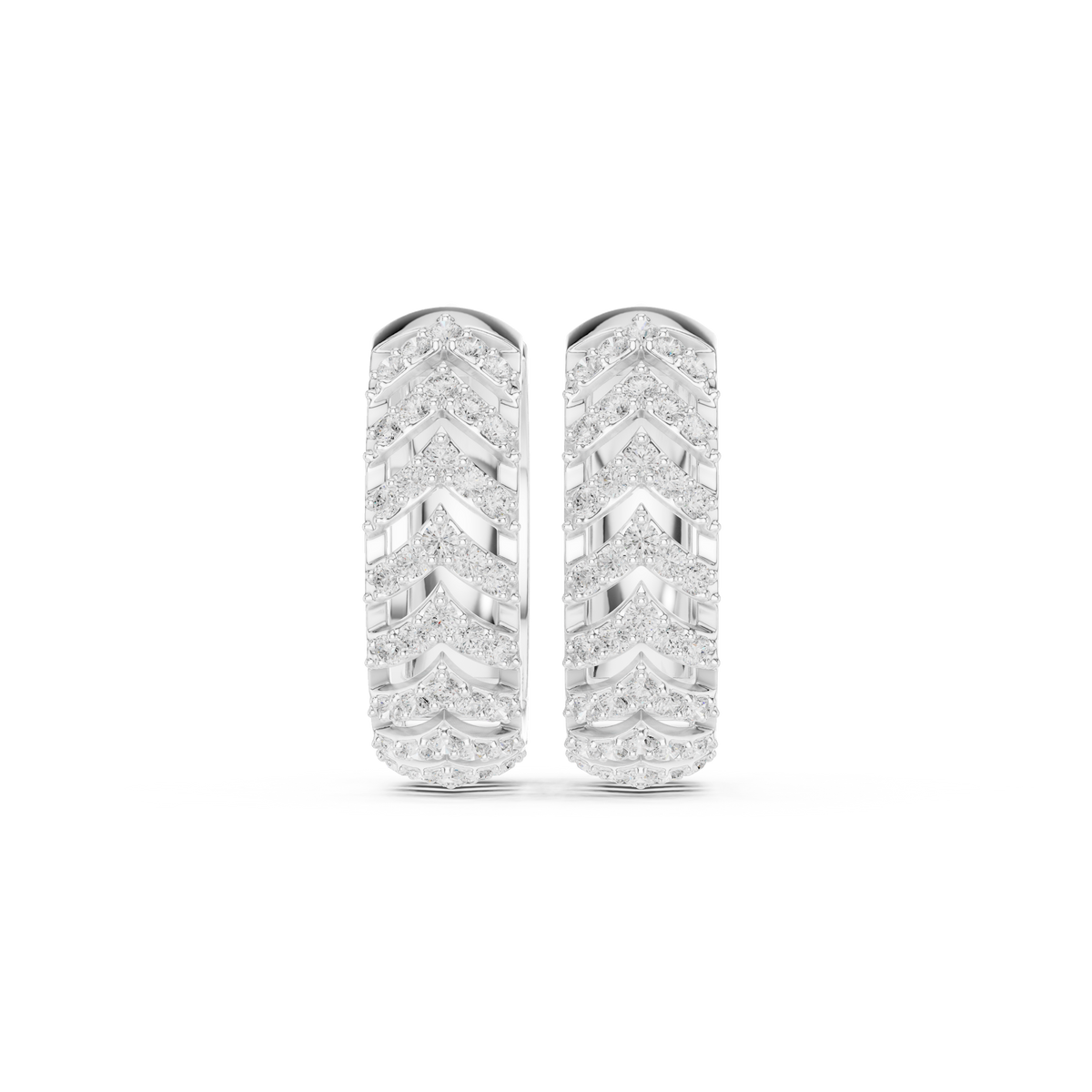 Earring 9#10117E@7 - White Gold - Image