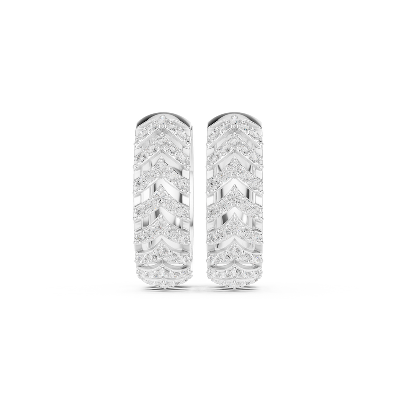 Earring 9#10117E@7 - White Gold - Image