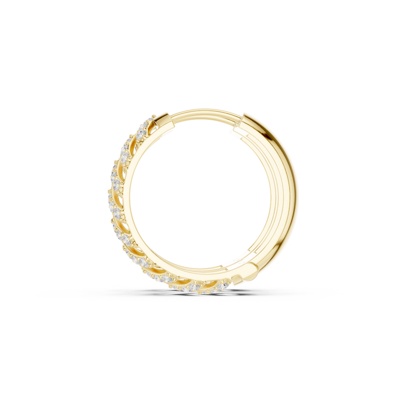 Earring 9#10117E@7 - Yellow Gold - Image