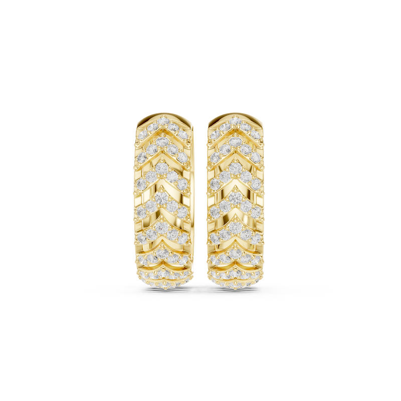 Earring 9#10117E@7 - Yellow Gold - Image