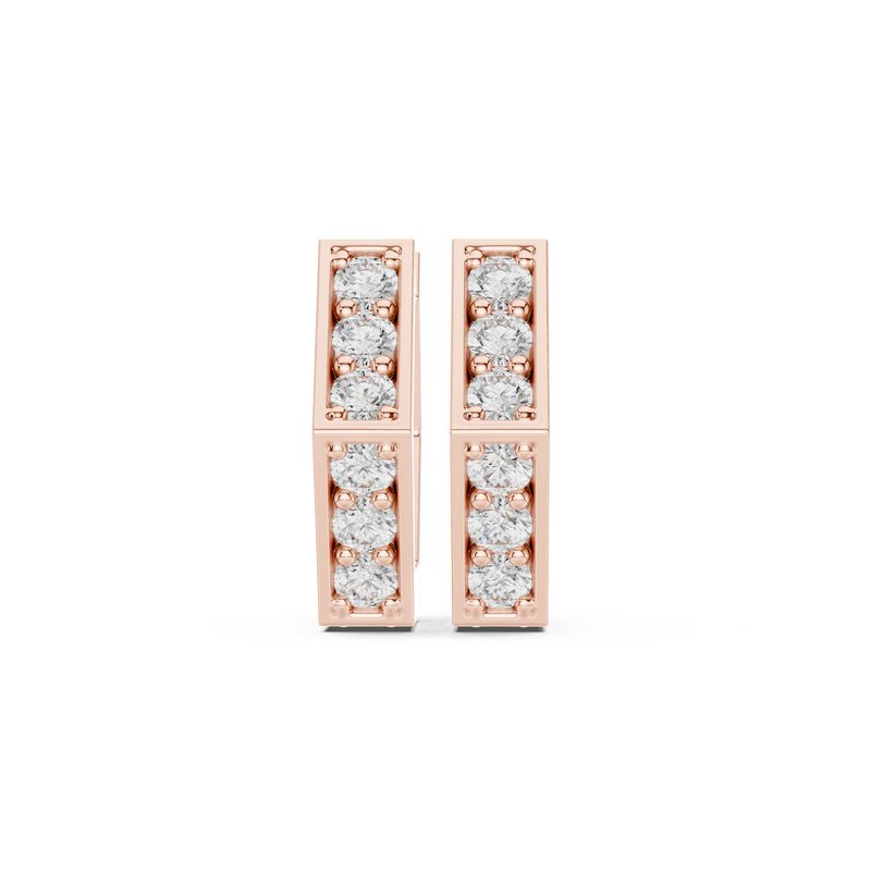 Earring 9#10118E@7 - Rose Gold - Image