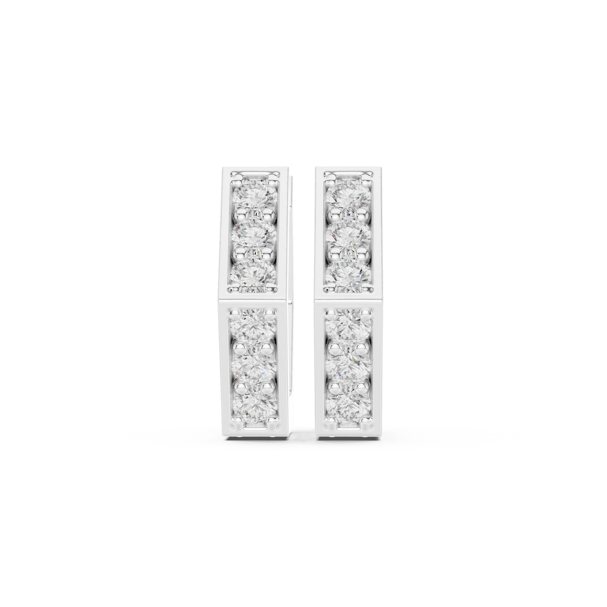 Earring 9#10118E@7 - White Gold - Image