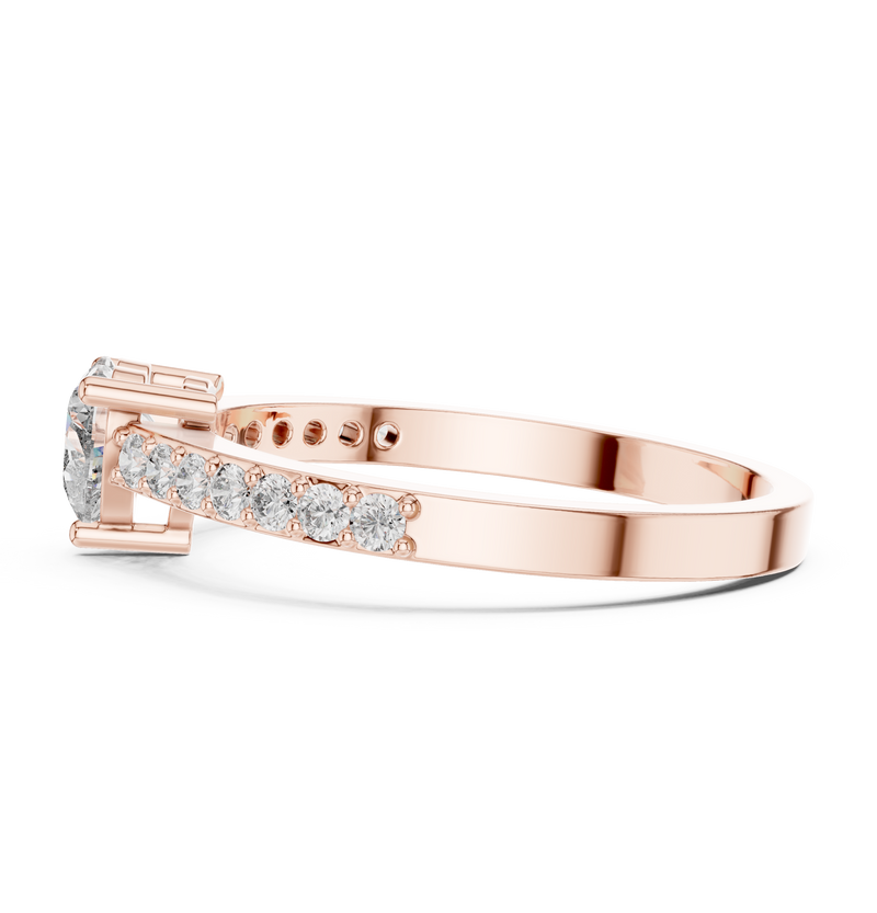 Ladies Ring ABR-31@7 - Rose Gold - Image