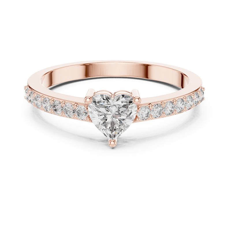 Ladies Ring ABR-31@7 - Rose Gold - Image