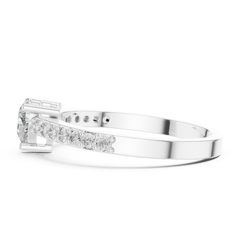 Ladies Ring ABR-31@7 - White Gold - Image