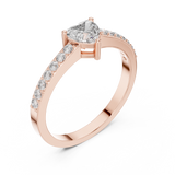 Ladies Ring ABR-31@7 - Rose Gold - Image