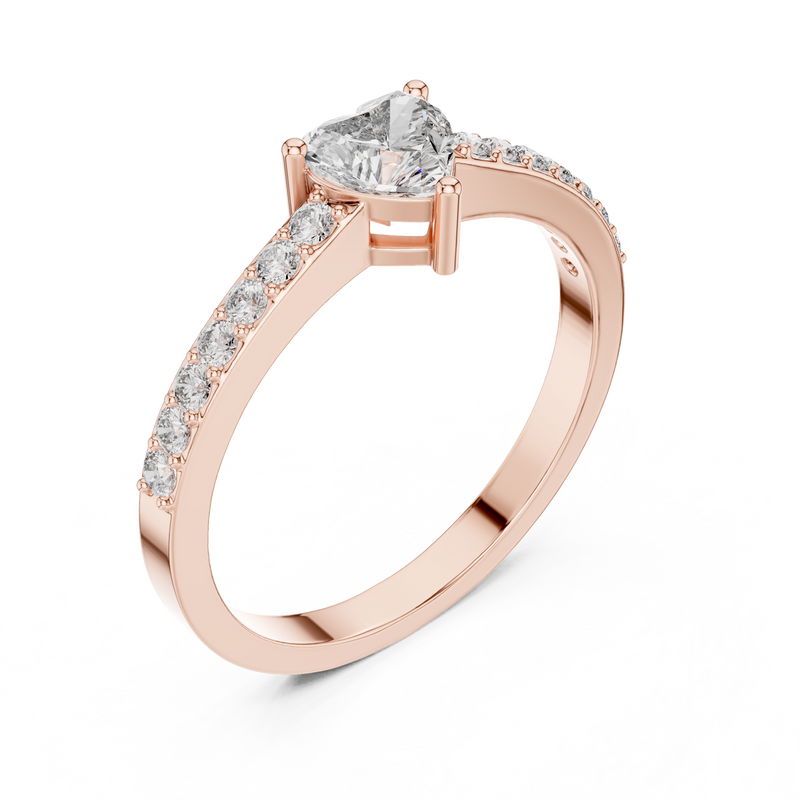 Ladies Ring ABR-31@7 - Rose Gold - Image