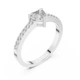Ladies Ring ABR-31@7 - White Gold - Image