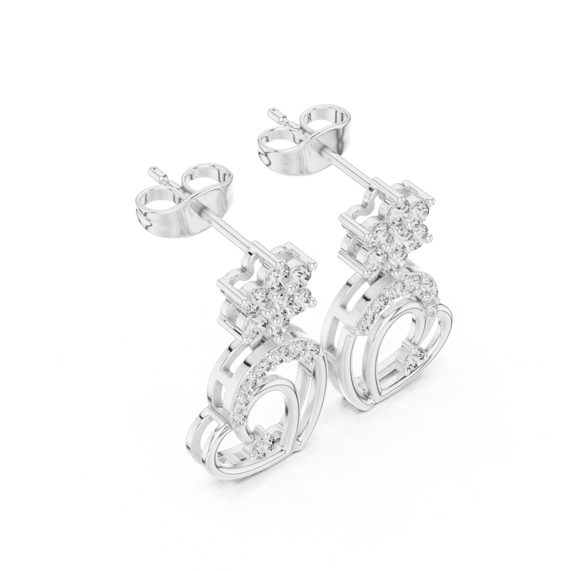 Earring AER-103@7 - White Gold - Image
