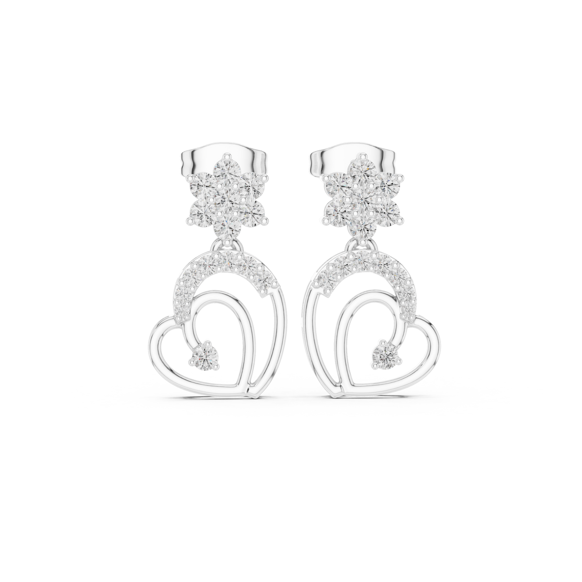Earring AER-103@7 - White Gold - Image