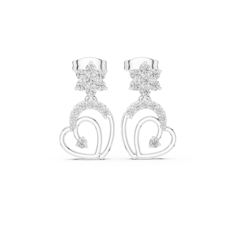Earring AER-103@7 - White Gold - Image