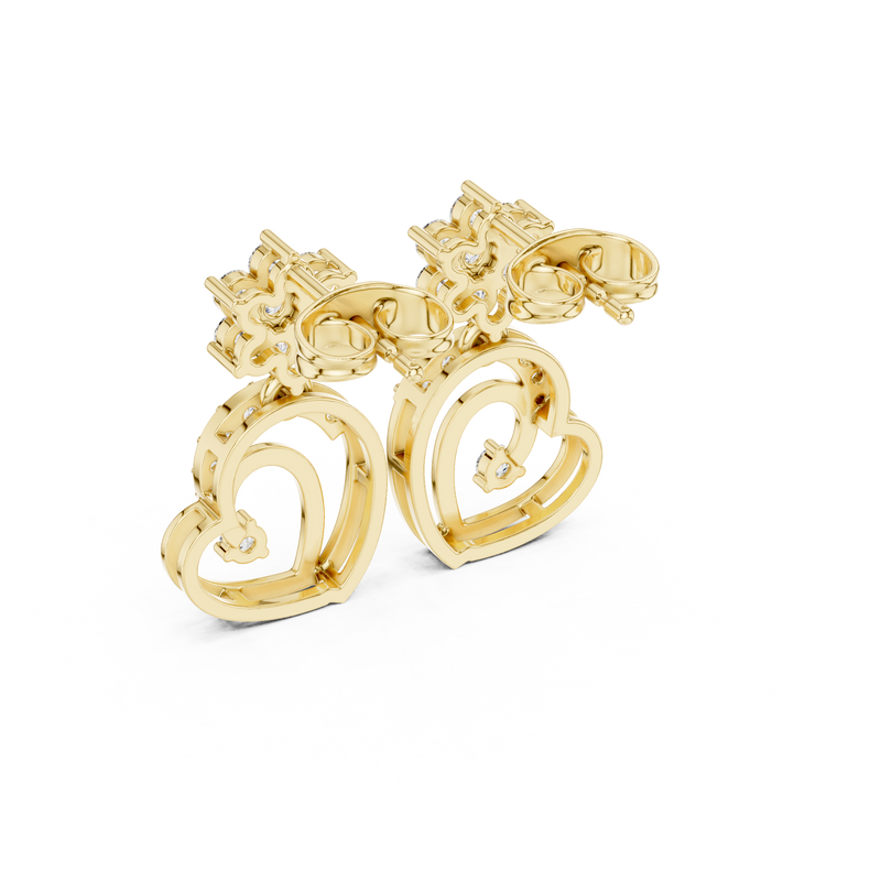 Earring AER-103@7 - Yellow Gold - Image