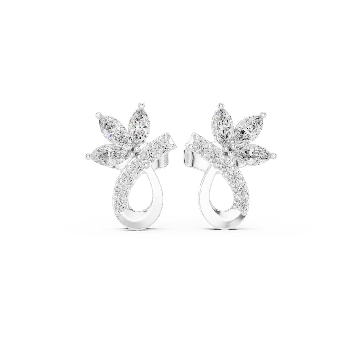 Earring AER-106@7 - White Gold - Image