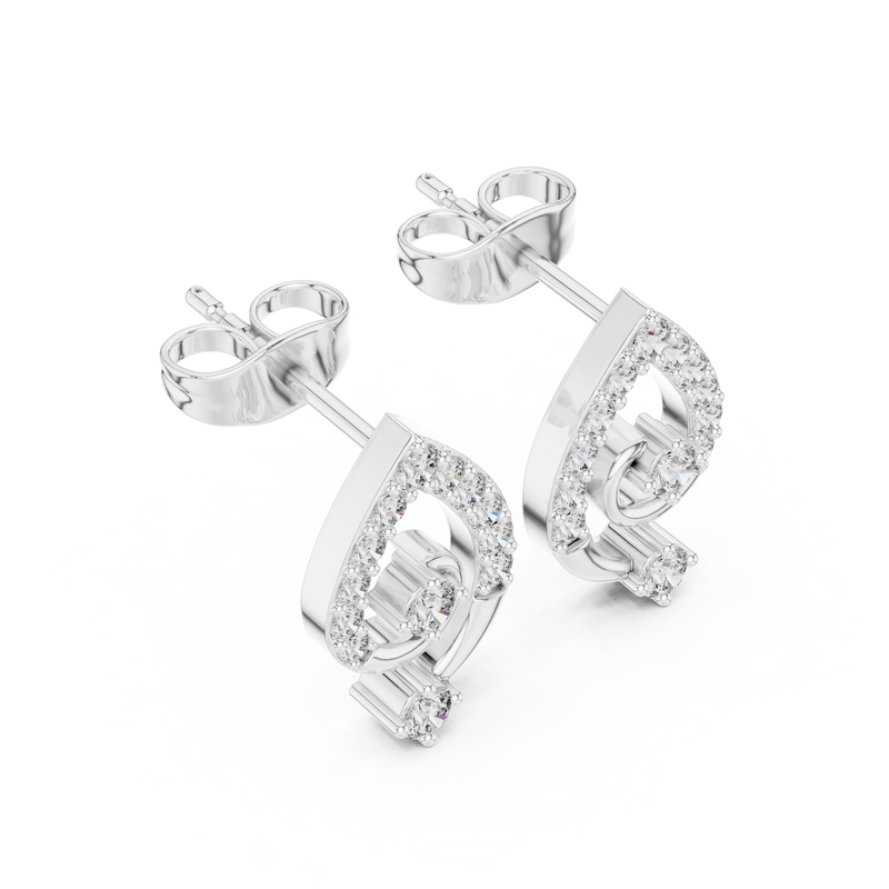 Earring AER-128@7 - White Gold - Image
