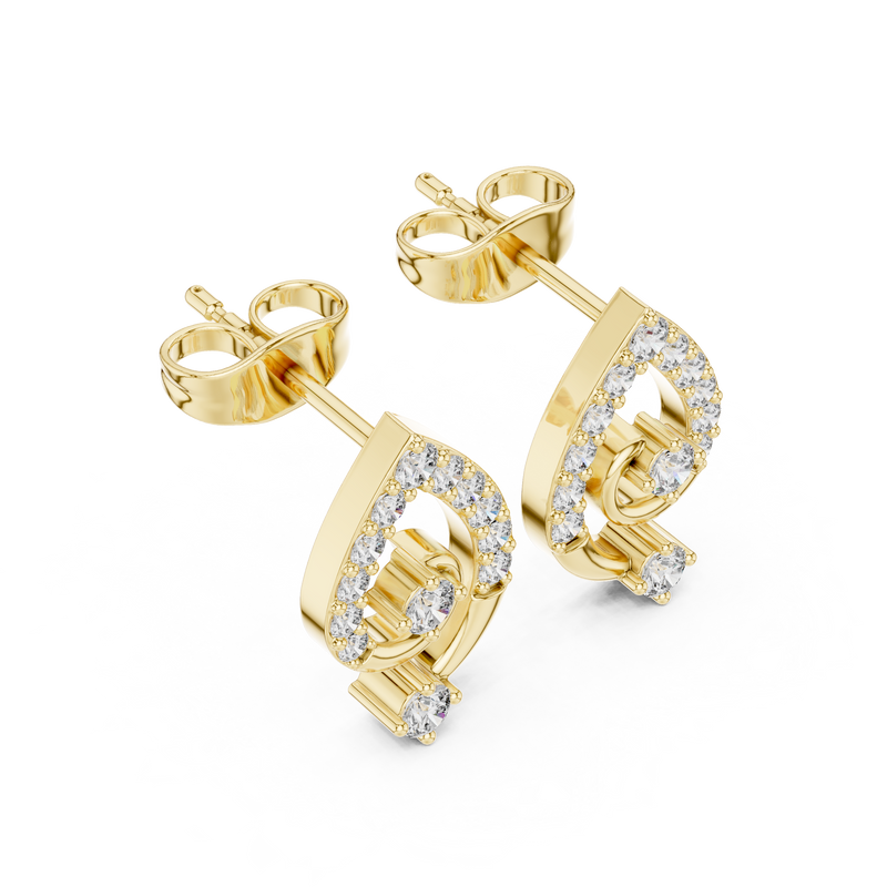 Earring AER-128@7 - Yellow Gold - Image