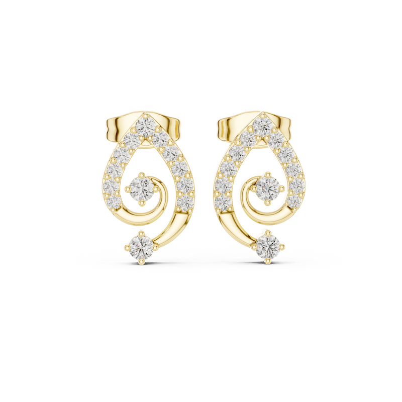Earring AER-128@7 - Yellow Gold - Image