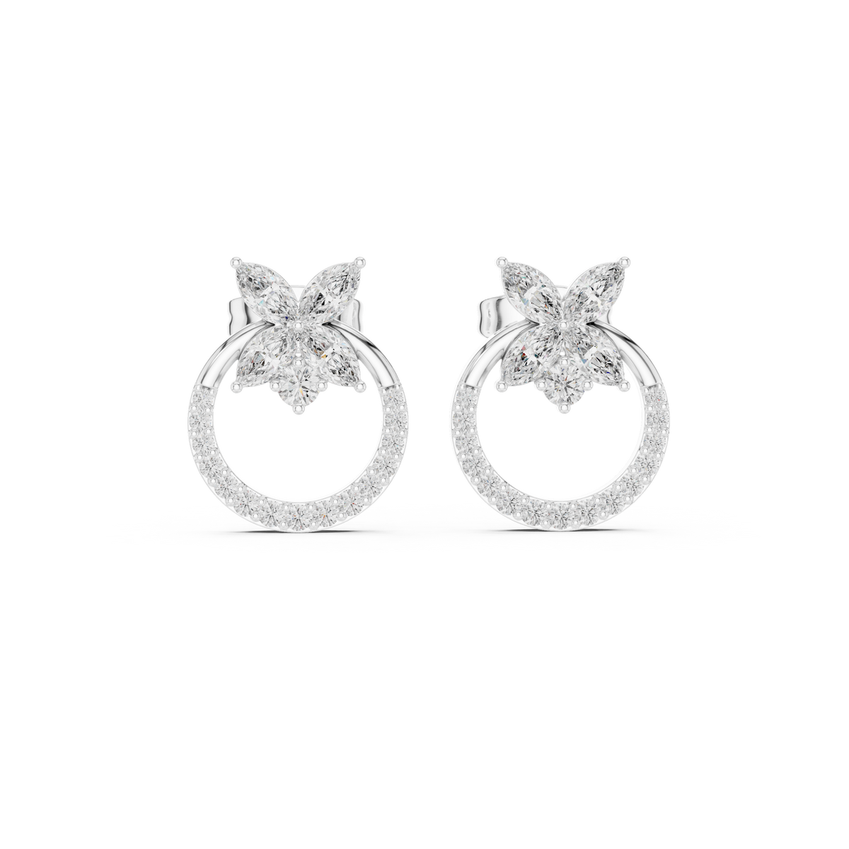 Earring AER-139@7 - White Gold - Image