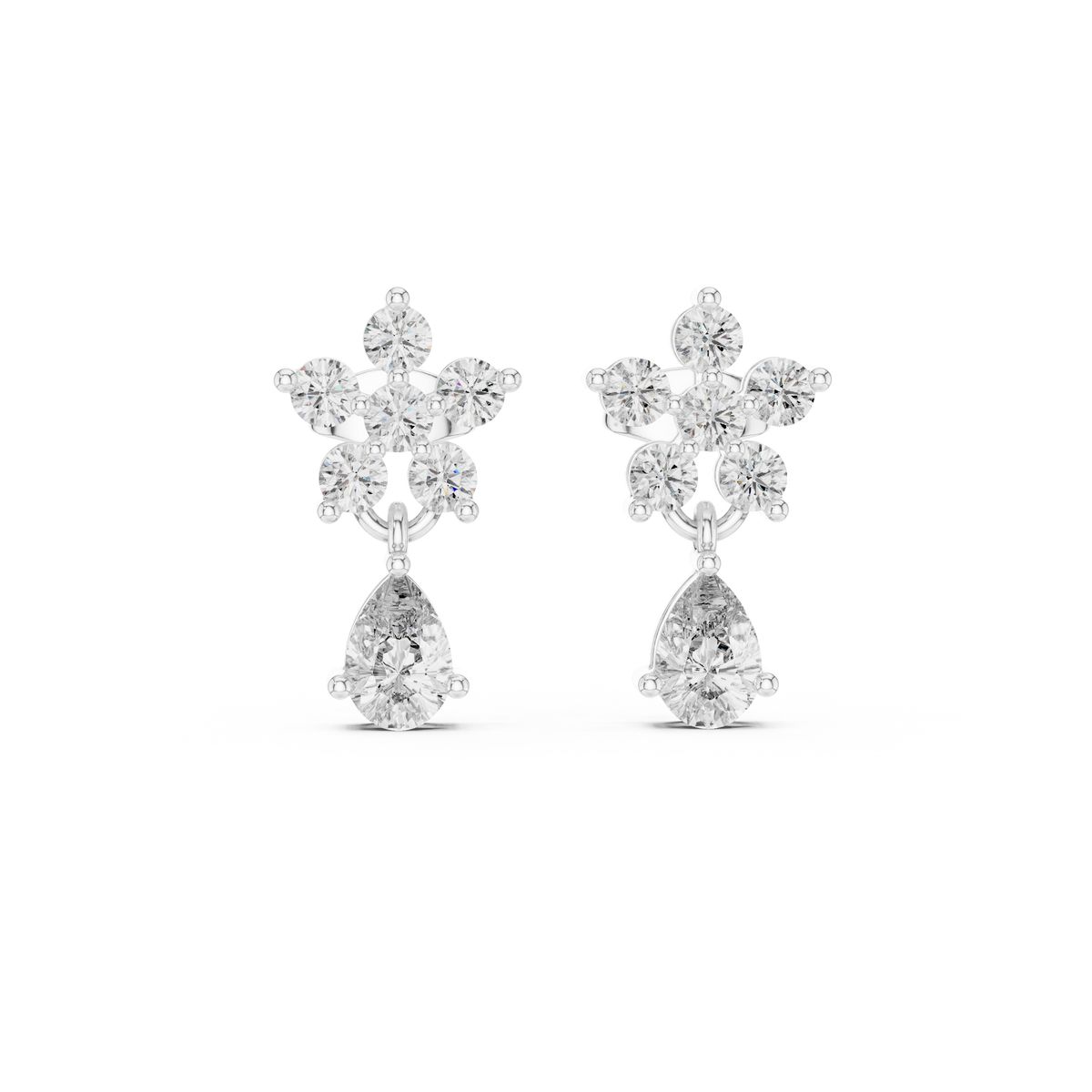 Earring AER-140@7 - White Gold - Image