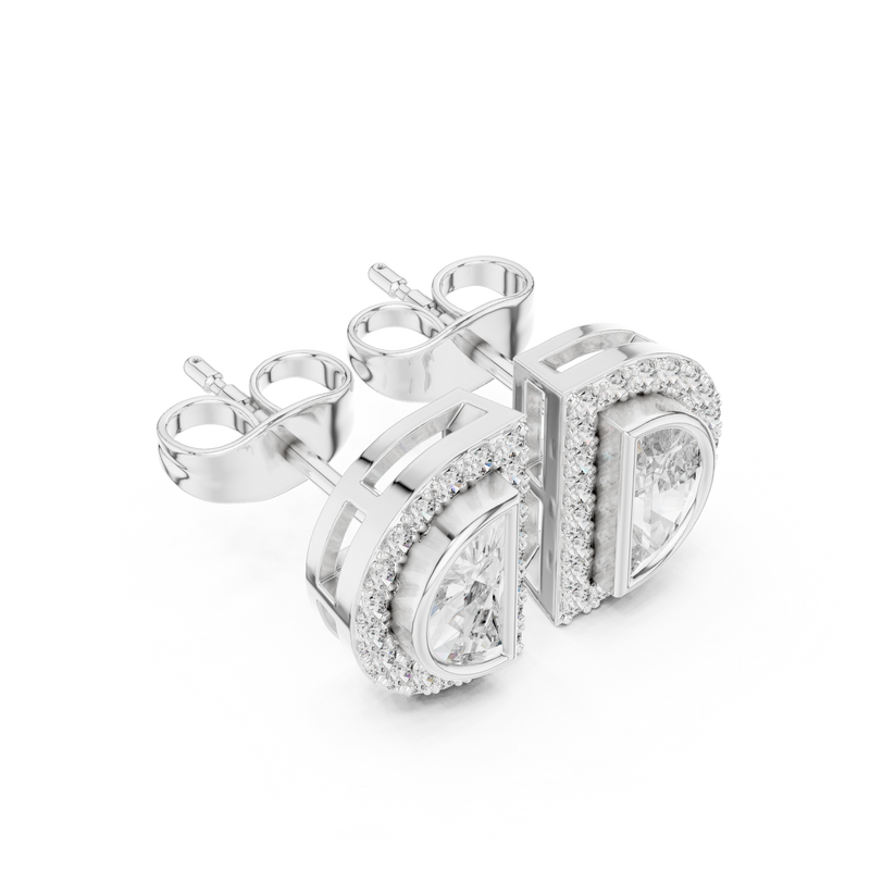 Earring AER-175@7 - White Gold - Image