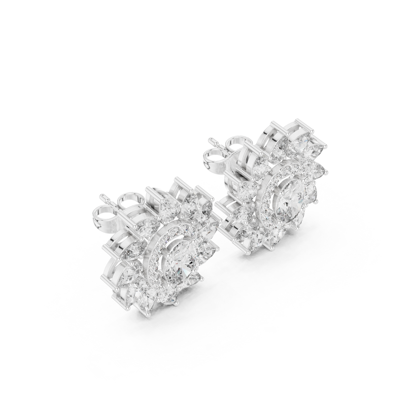 Earring AER-42@7 - White Gold - Image