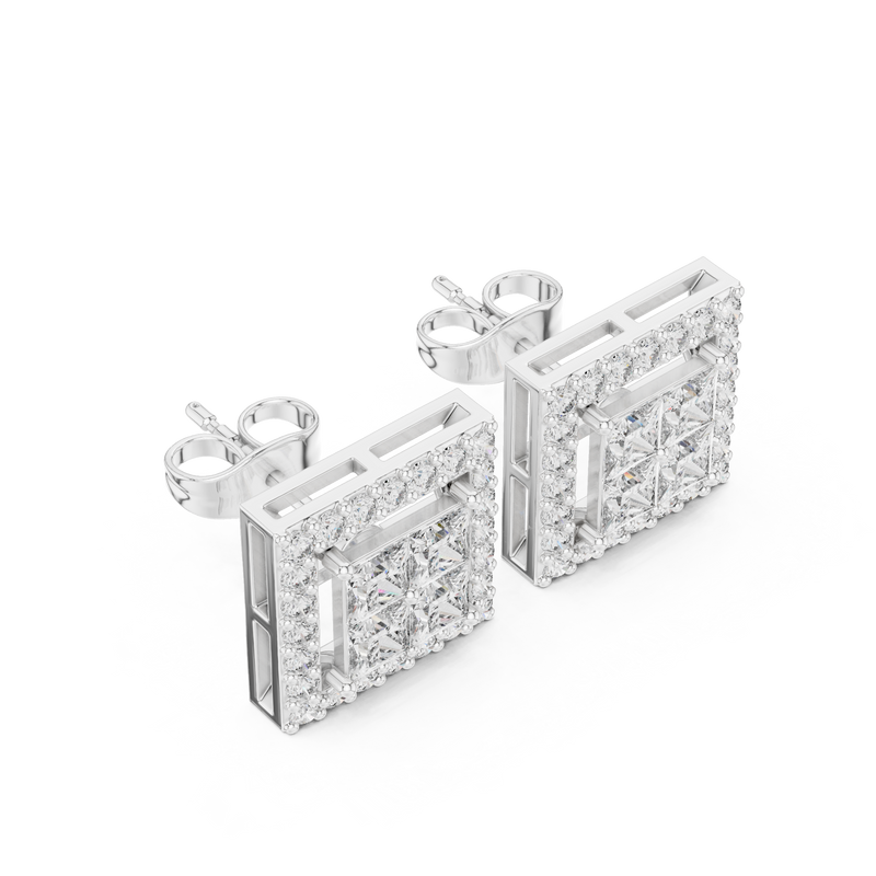 Earring AER-57@7 - White Gold - Image