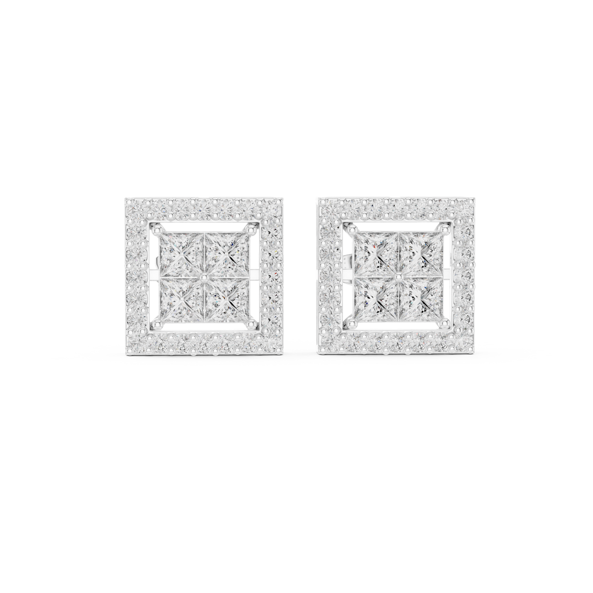 Earring AER-57@7 - White Gold - Image