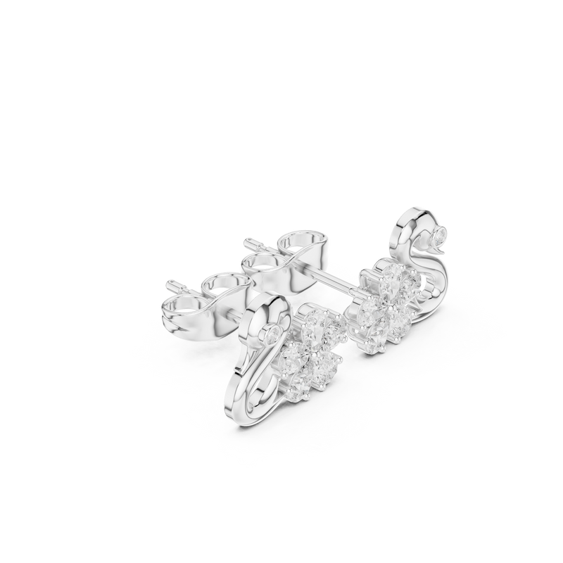 Earring AER-73@7 - White Gold - Image