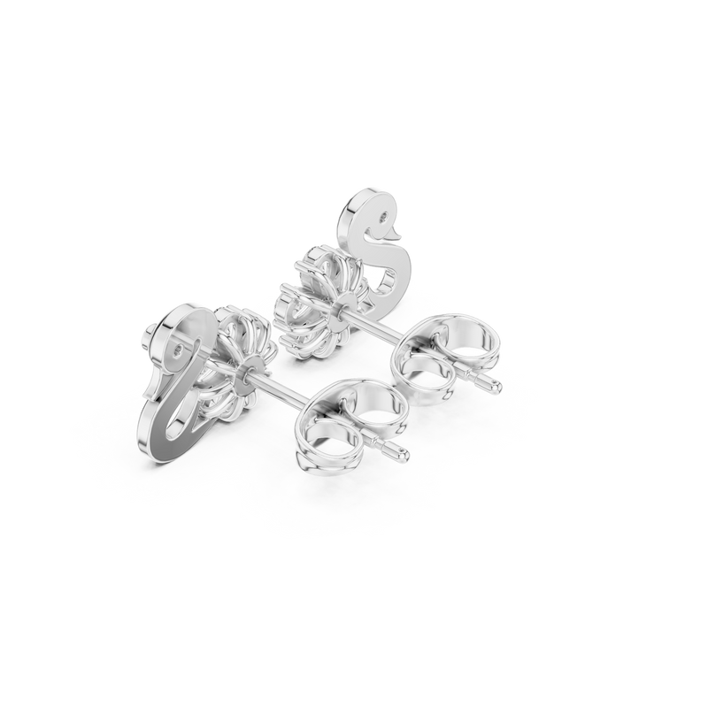 Earring AER-73@7 - White Gold - Image