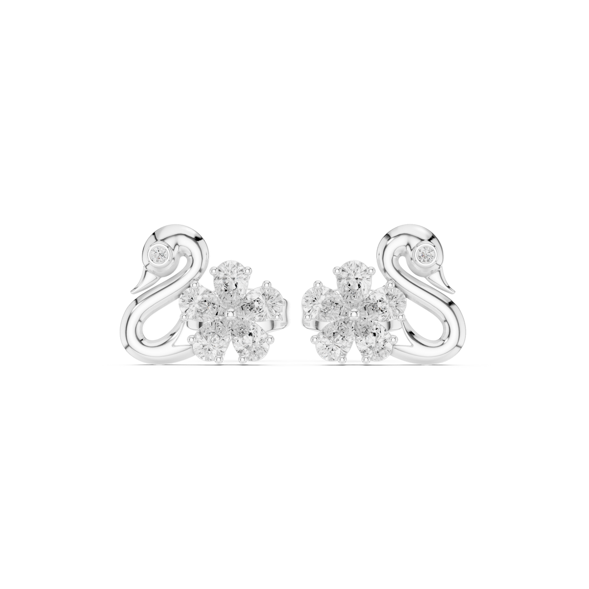 Earring AER-73@7 - White Gold - Image