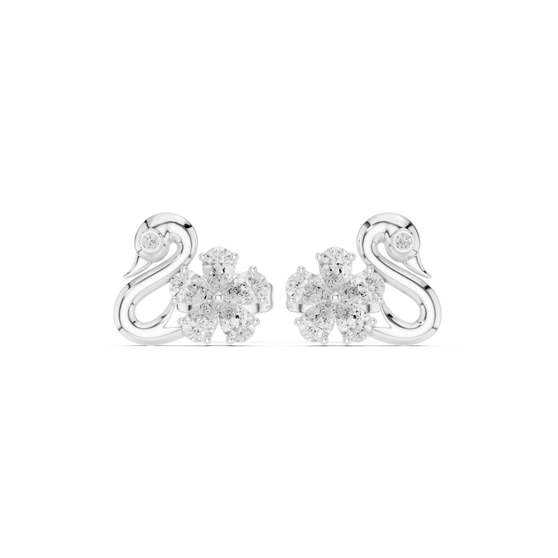 Earring AER-73@7 - White Gold - Image