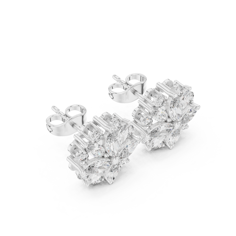 Earring AGDER-213@7 - White Gold - Image