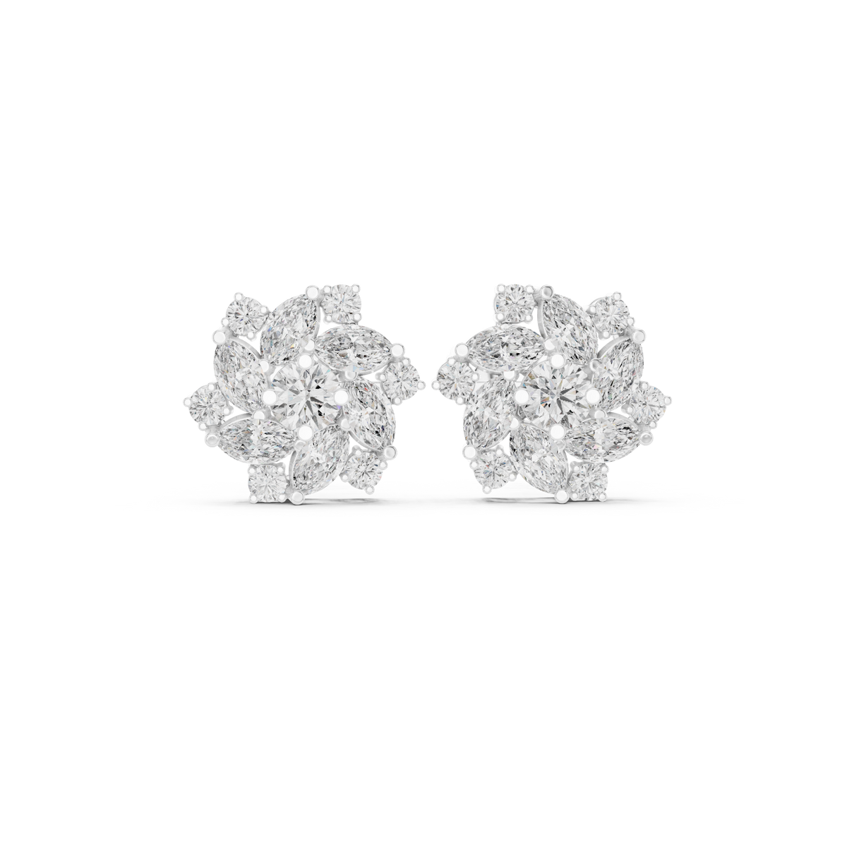 Earring AGDER-215@7 - White Gold - Image
