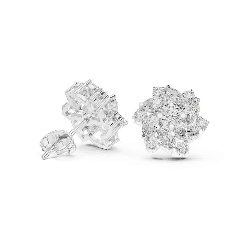 Earring AGDER-215@7 - White Gold - Image