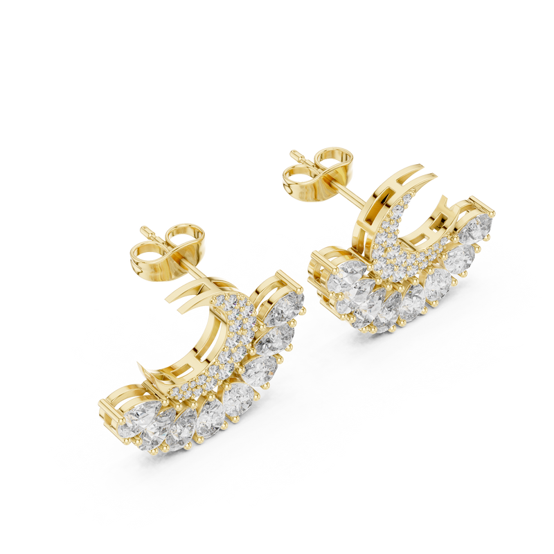 Earring AGDER-217@7 - Yellow Gold - Image