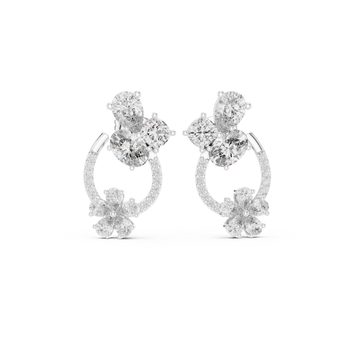 Earring AGDER-221@7 - White Gold - Image