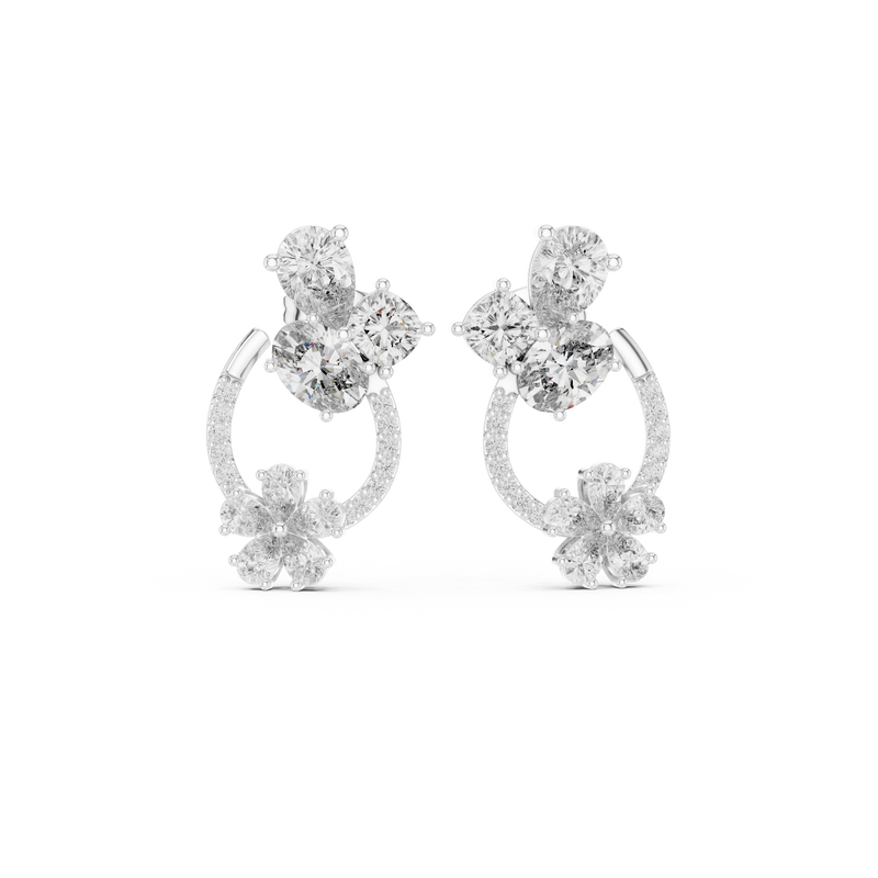 Earring AGDER-221@7 - White Gold - Image