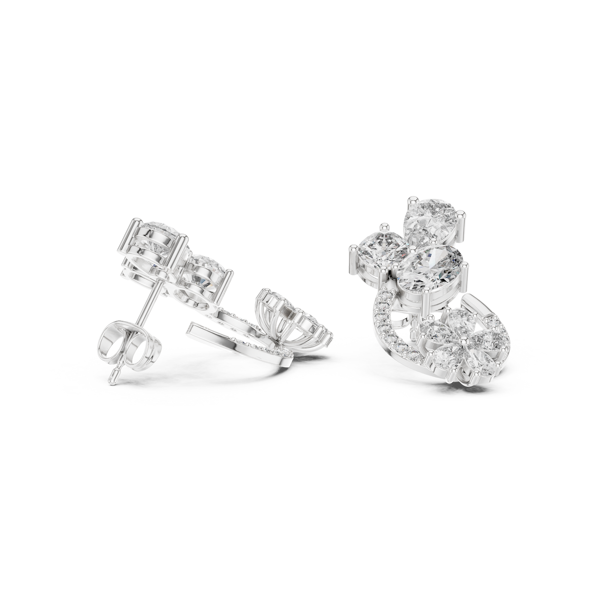 Earring AGDER-221@7 - White Gold - Image