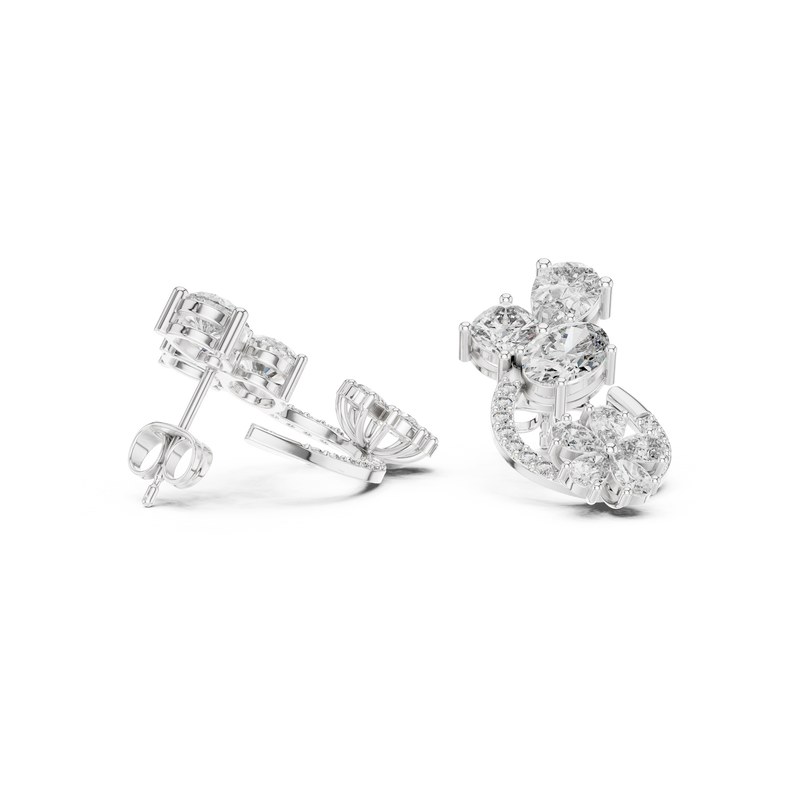 Earring AGDER-221@7 - White Gold - Image