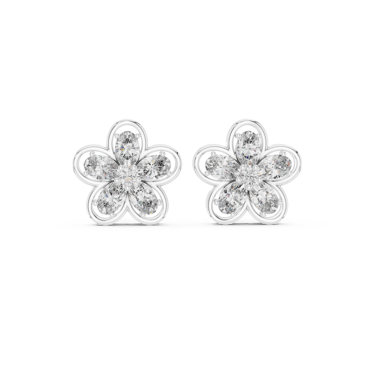 Earring AGDER-227@7 - White Gold - Image