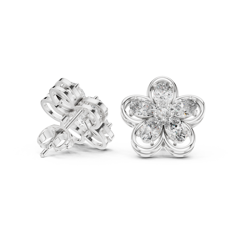 Earring AGDER-227@7 - White Gold - Image