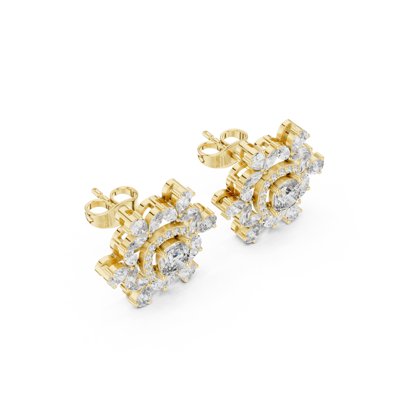 Earring AGDER-230@7 - Yellow Gold - Image