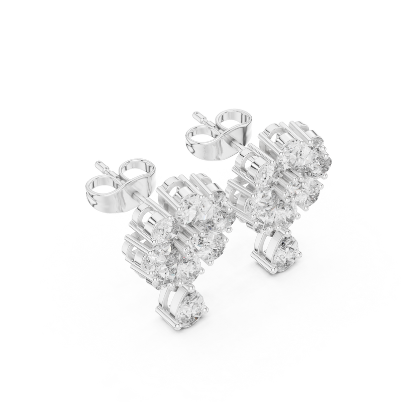 Earring AGDER-231@7 - White Gold - Image