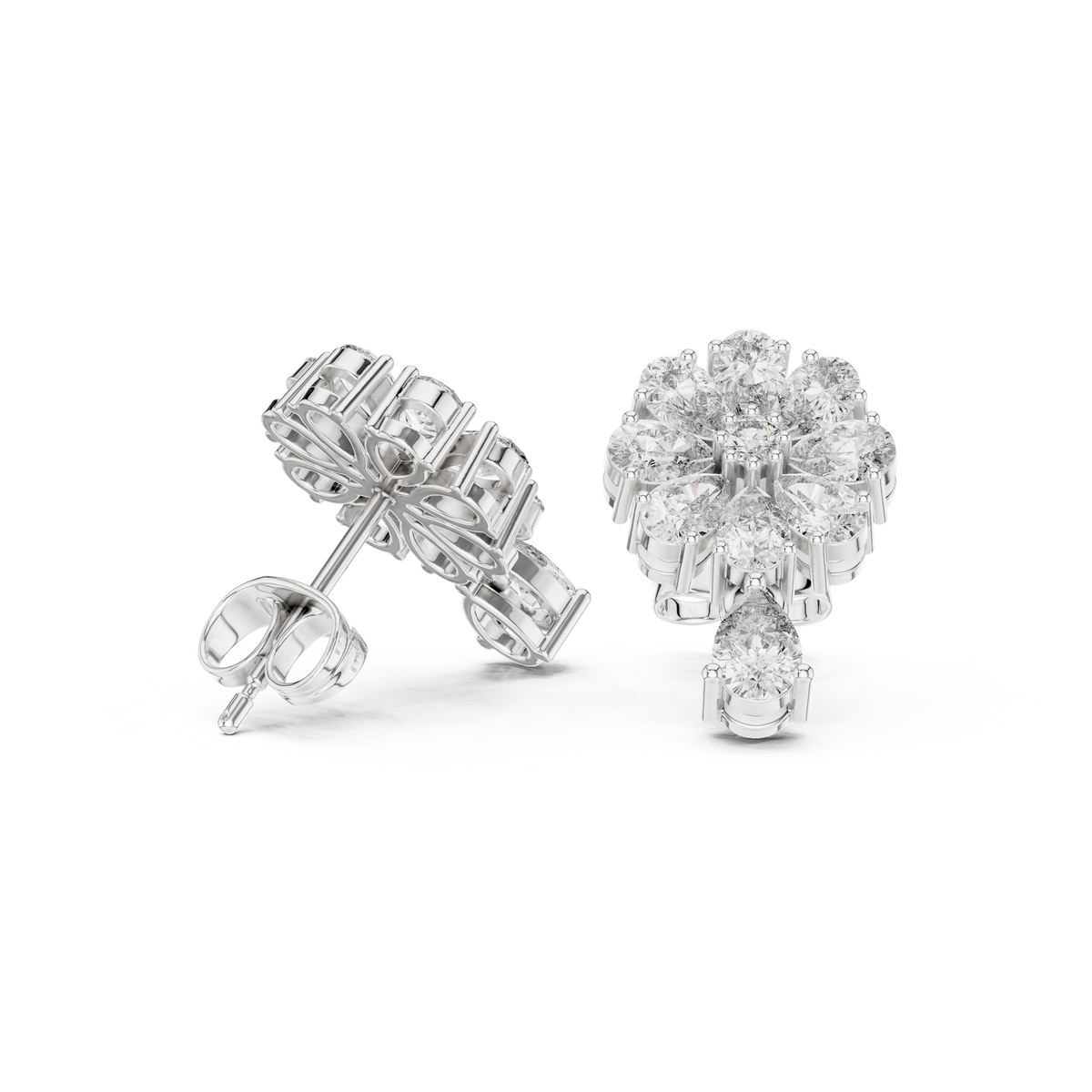 Earring AGDER-231@7 - White Gold - Image