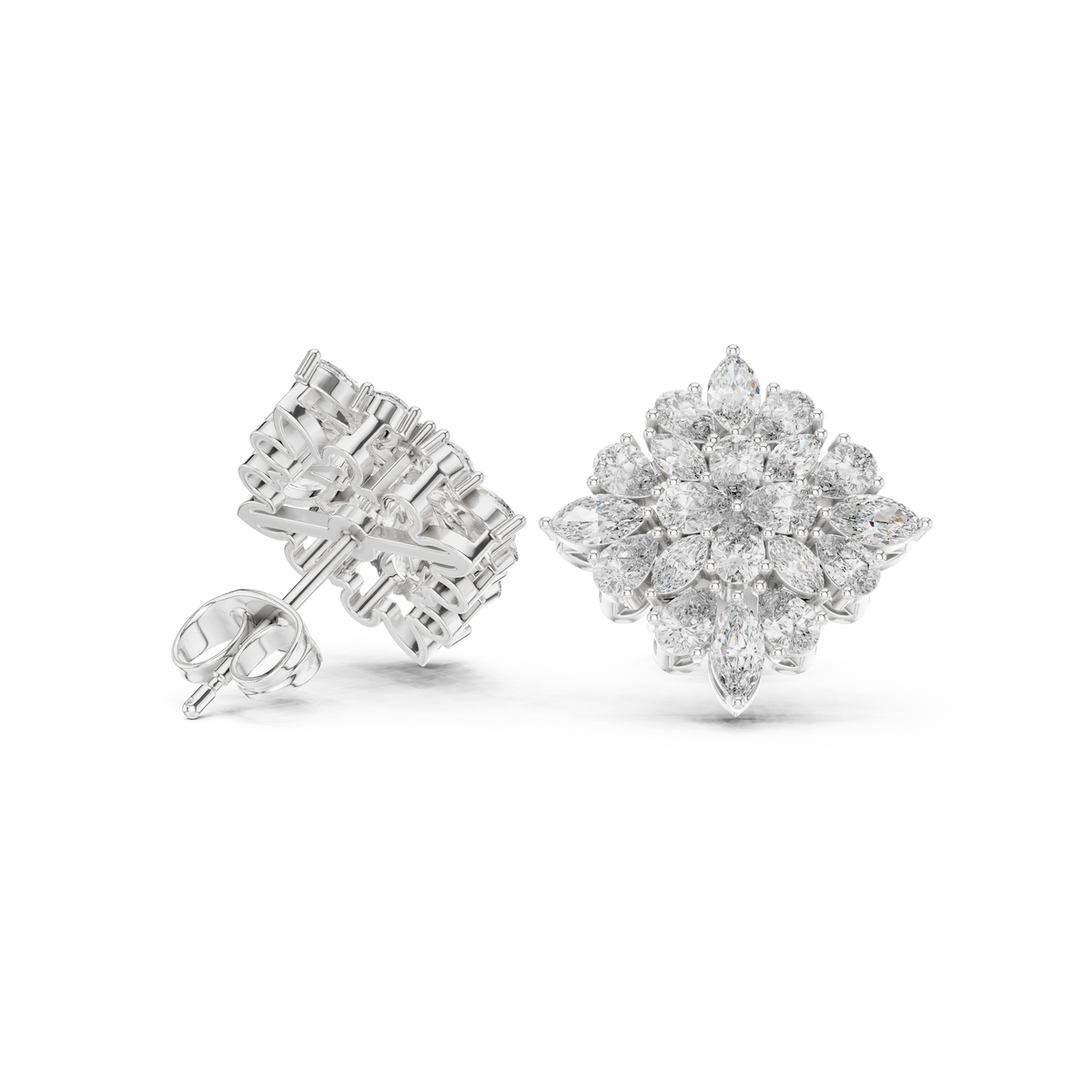 Earring AGDER-234@7 - White Gold - Image