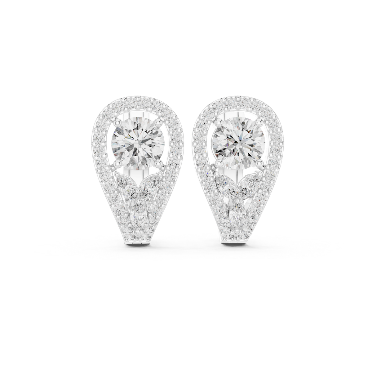 Earring AGDER-263@7 - White Gold - Image