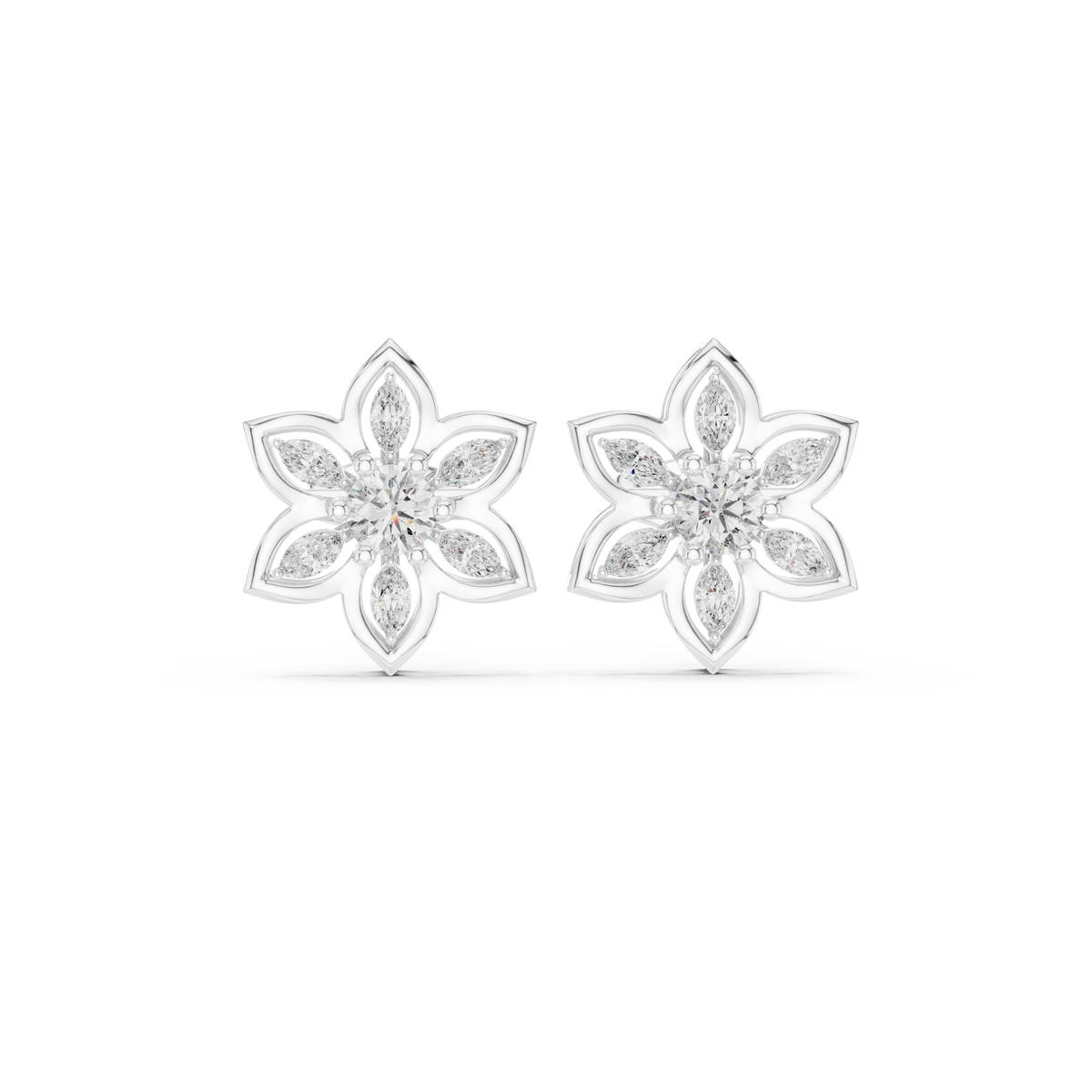 Earring AGDER-272-RPT@7 - White Gold - Image