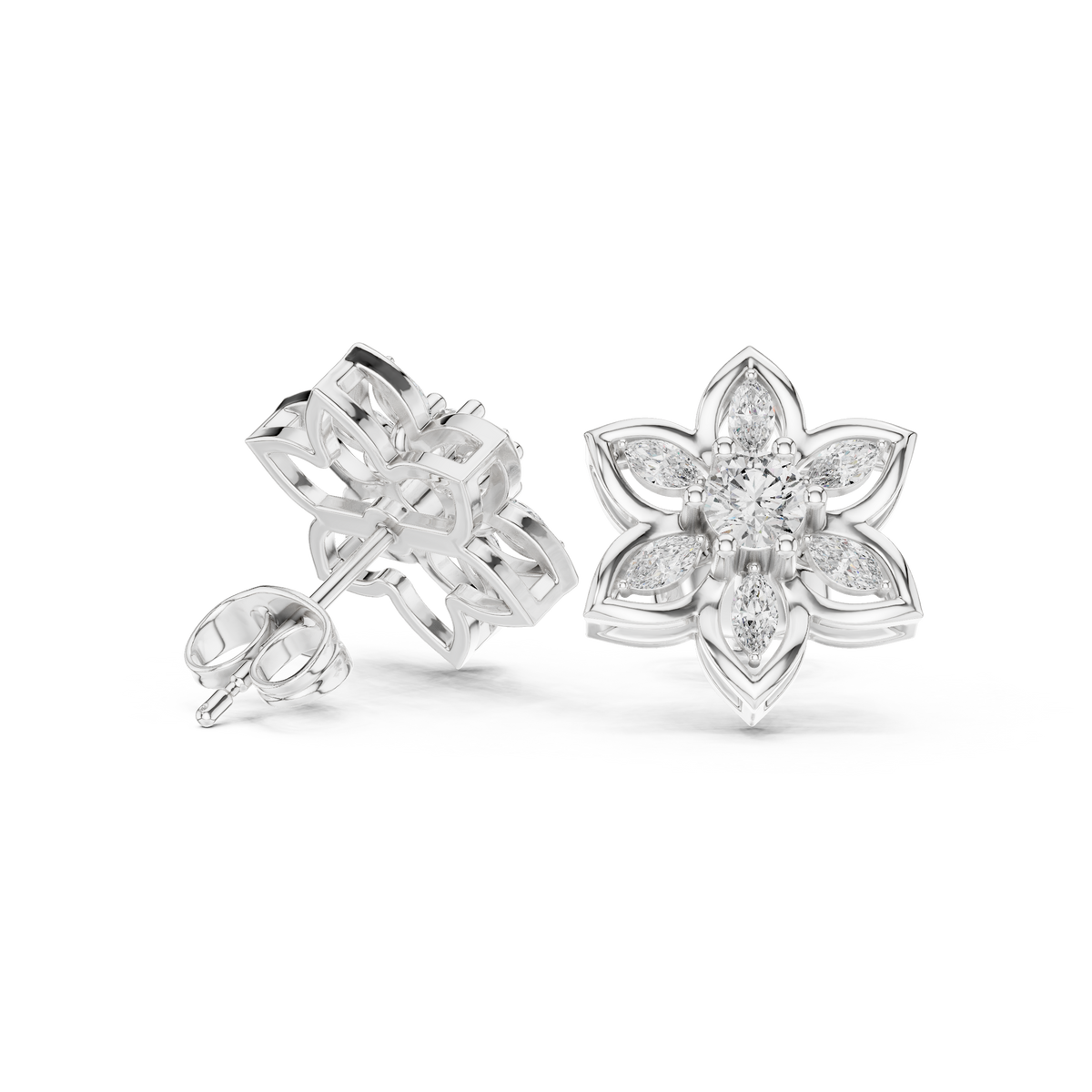 Earring AGDER-272-RPT@7 - White Gold - Image